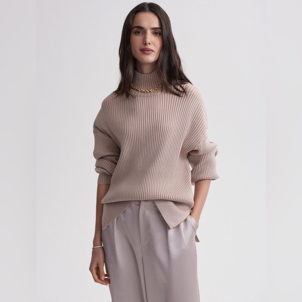 VARLEY Mayfair Mock Neck Knit SIZE XS